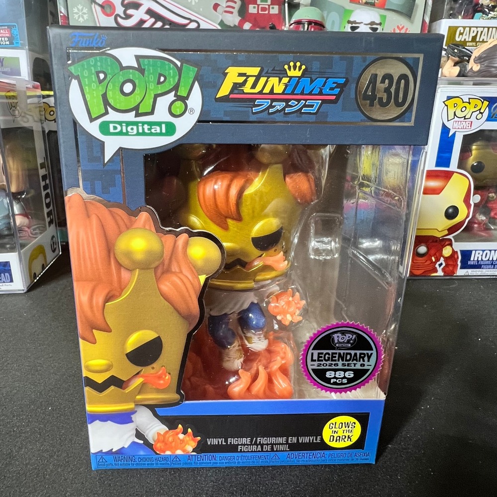 Funko Pop Digital Yokai Crown Freddy #430 Funime Legendary GITD 886 Pcs NFT